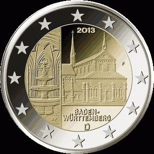 Duitsland 2 euro 2013 Baden-Württemberg: Maulbronn UNC